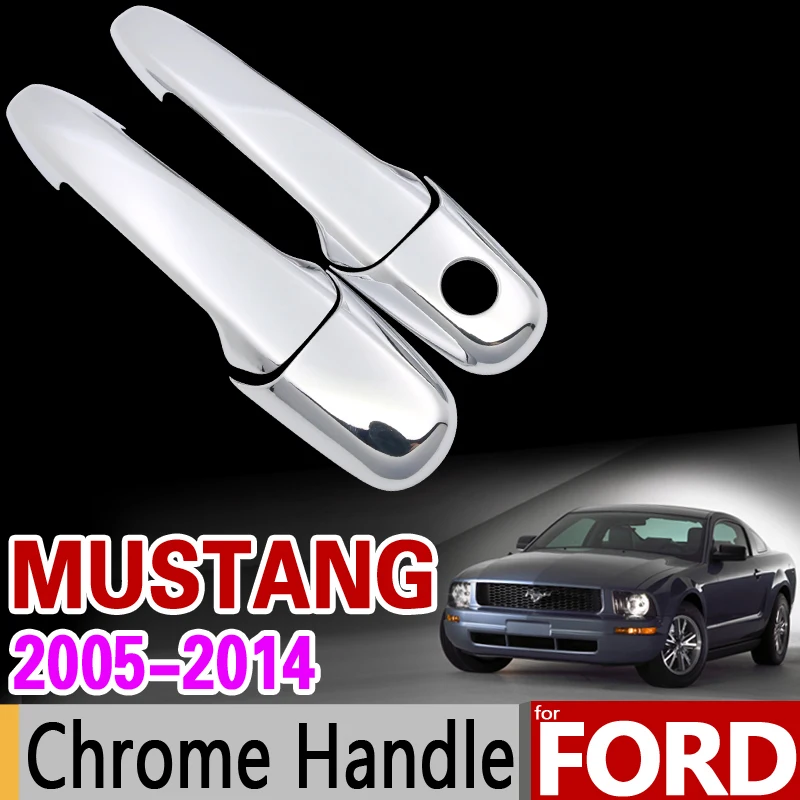 Хромированная Крышка для ручки Ford Mustang 2005 2014 комплект отделки Shelby GT GT500 2006 2008 2010 2012