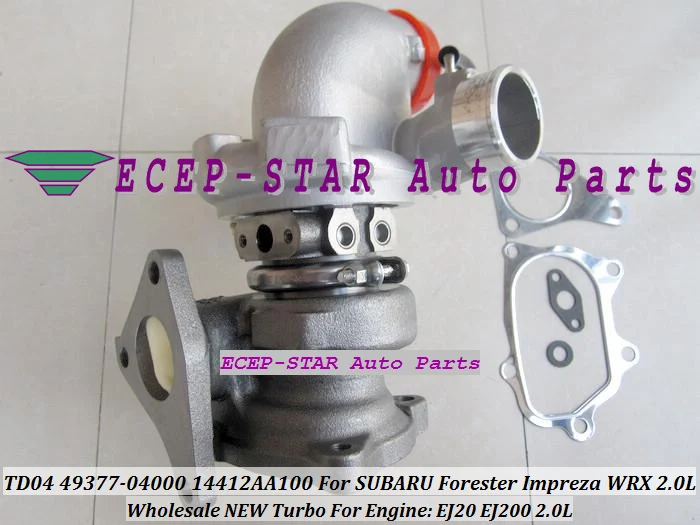 Турбокомпрессор TD04L 49377-04000 14412-AA100 14412AA100 4937704000 Для SUBARU Forester Impreza WRX EJ200 EJ20 2.0L 211HP |