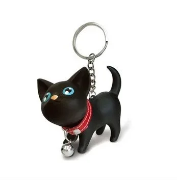 

New Women Fashion Cartoon Cute Small Cat Key Chain Bag Charm Accessories Hot Men Best Charm New Party gift Jewelry K2162