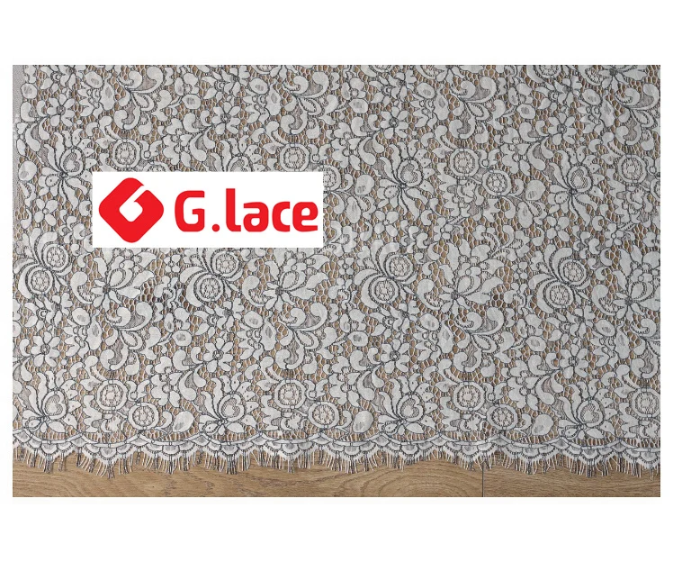 GLACE 3 м/лот Wide1.5m двухцветные вязаные ресницы кружевная ткань одежда юбка для