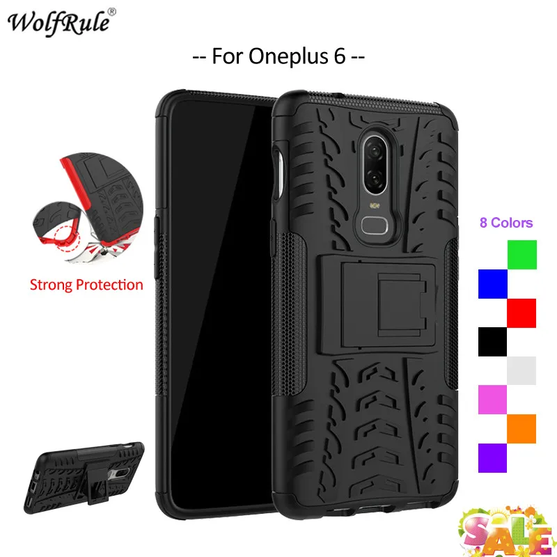 Чехол WolfRule для Oneplus 6 защитный чехол бампер из ТПУ и поликарбоната телефона One Plus 28