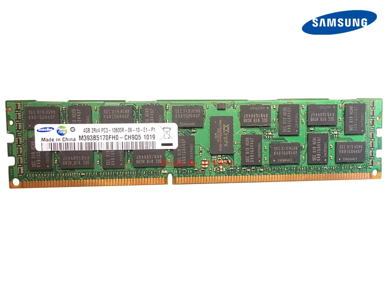 Samsung DDR3 4 ГБ 8 ГБ Серверная память 1333 МГц ECC REG DDR3 PC3-10600R регистратор DIMM ram 10600 4G X58 X79 материнская плата