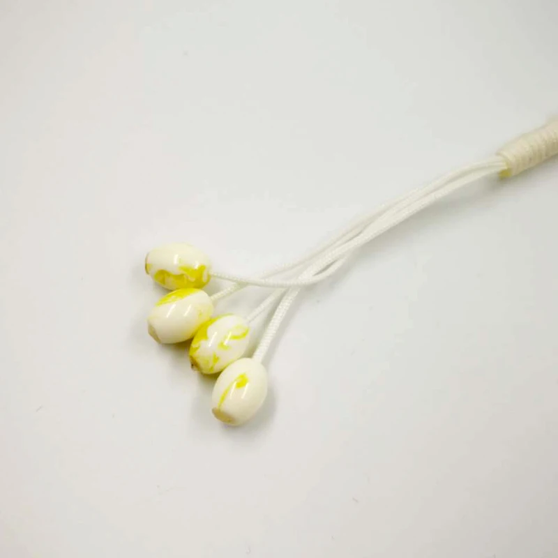 Мужской браслет с ароматом Tasbih желтый искусственным из смолы цветными желтыми