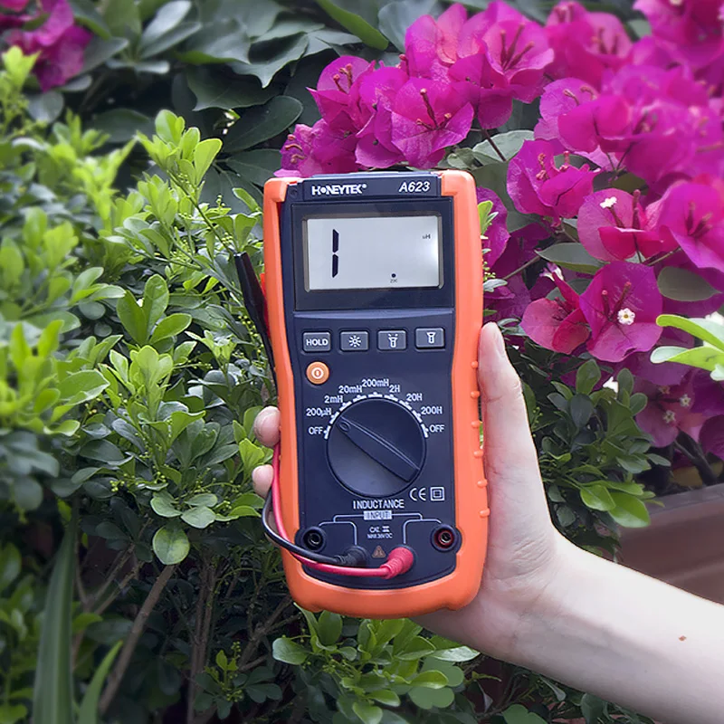 Inductance Meter Multimeters With Digital Display Tester Feelers For Tester Cable Tip Set Of Probes Multi-tester LCD Backlight