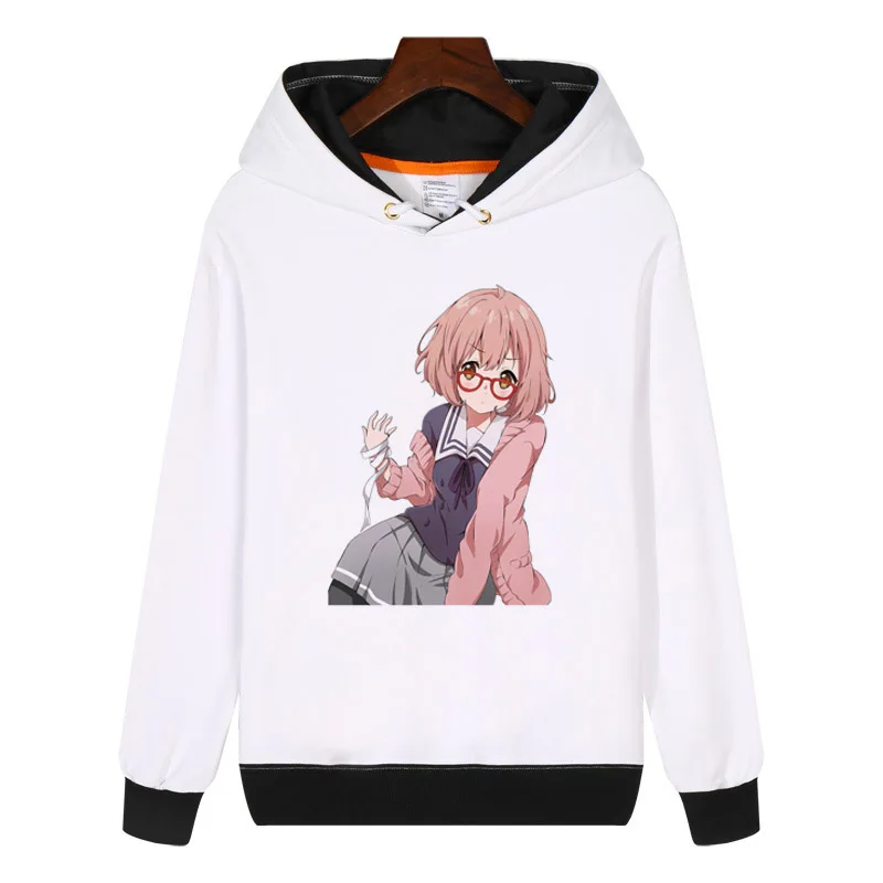 Японские аниме толстовки Kyoukai no Kanata Mirai kuriama модная мужская женская толстовка