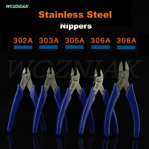 Кусачки из нержавеющей стали Wozniak, промышленные плоскогубцы высокой твердости, острые, импортные качественные наклонные плоскогубцы emi