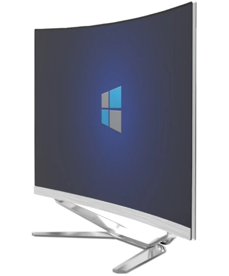 23 5 27 32 дюйм VGA DVI SPK HD изогнутый экран для настольного компьютера с процессором AIO