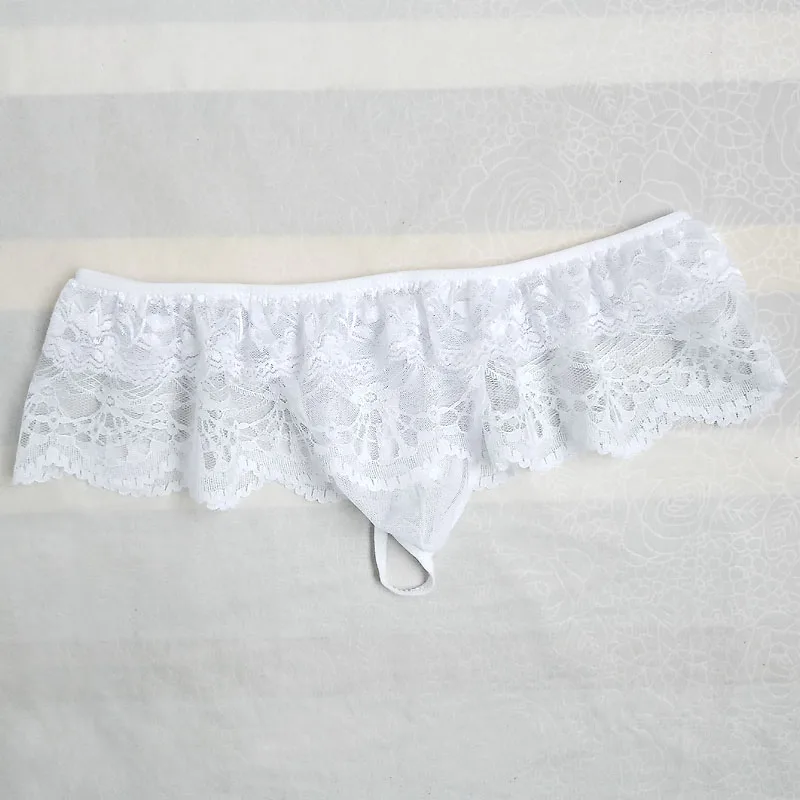Трусы танга мужские кружевные прозрачные с низкой посадкой| |