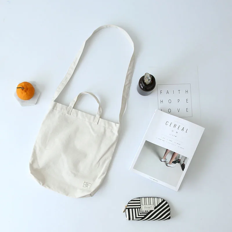 Хлопчатобумажная холщовая сумка-мессенджер YILE с 3 ремешками Экологичная