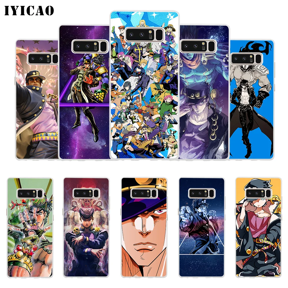Мягкий силиконовый чехол IYICAO JoJo для Samsung A5 A6 Plus A7 A8 A9 J3 J5 J7 Note 8 9 TPU|Чехлы-накладки| |