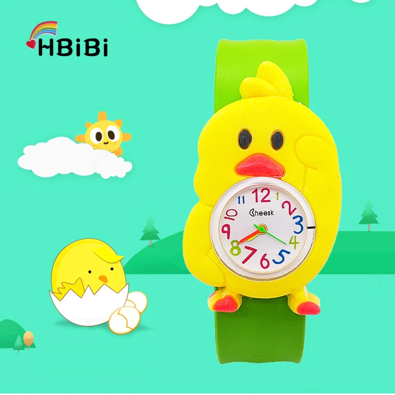 Модные детские кварцевые часы HBiBi водонепроницаемые наручные для девочек и