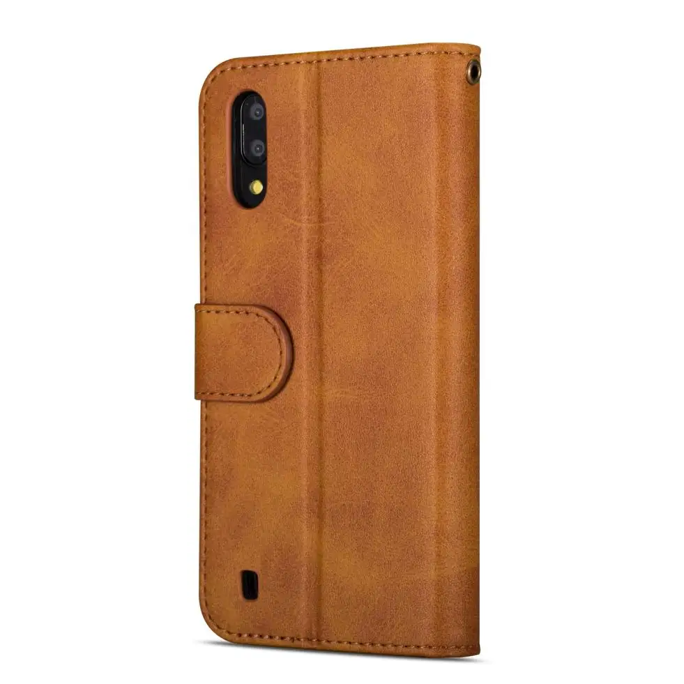 Для Samsung Galaxy A10 A20 A20e A30 A40 A50 A70 Модный чехол из натуральной кожи на молнии с откидной