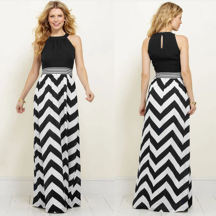 Женские длинные летние платья 2019 эластичная талия сексуальные макси Длинные