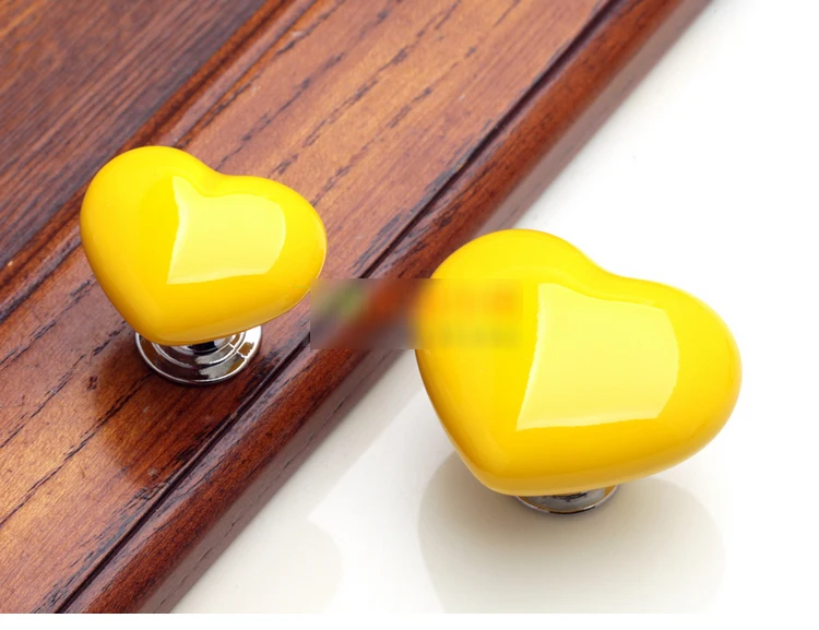 5x комнаты малыша милые Керамика фарфор любящее сердце в форме ручки тумба