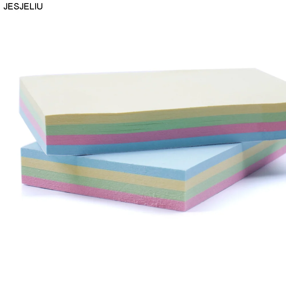

1pcs Solid color Rectangle Memo Pad Sticky Notes Paper Sticker Notepad Gift Stationery Escolar Papelaria