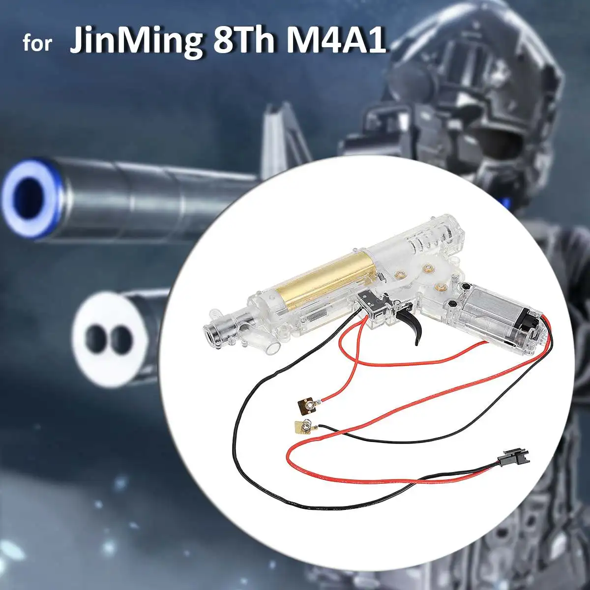 Синий Нейлоновая коробка передач для Jinming 8Th SCAR V2 для STD 6th для NWELL M4 MKM2 гелевый шар Blastering игрушечное оружие - Цвет: Синий