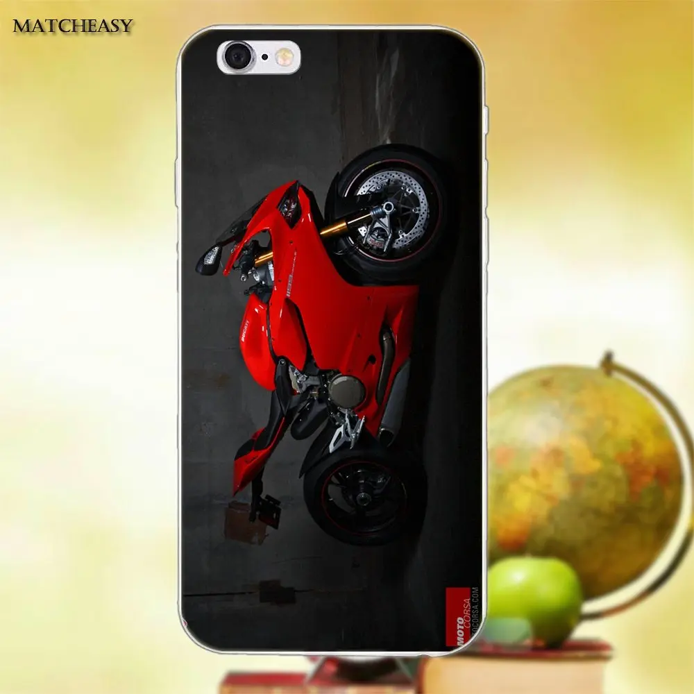 Защитные чехлы из ТПУ уникальный Ducati Corse для Apple iPhone X XS Max XR 4 4S 5 5C SE 6 6S 7 8 Plus