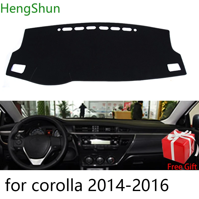 

For Toyota corolla 2014 2015 2016-2018 Car Styling Dash Mat Dashmat Dashboard Sticker Cover Sun Shade Dash Board Cover Carpet