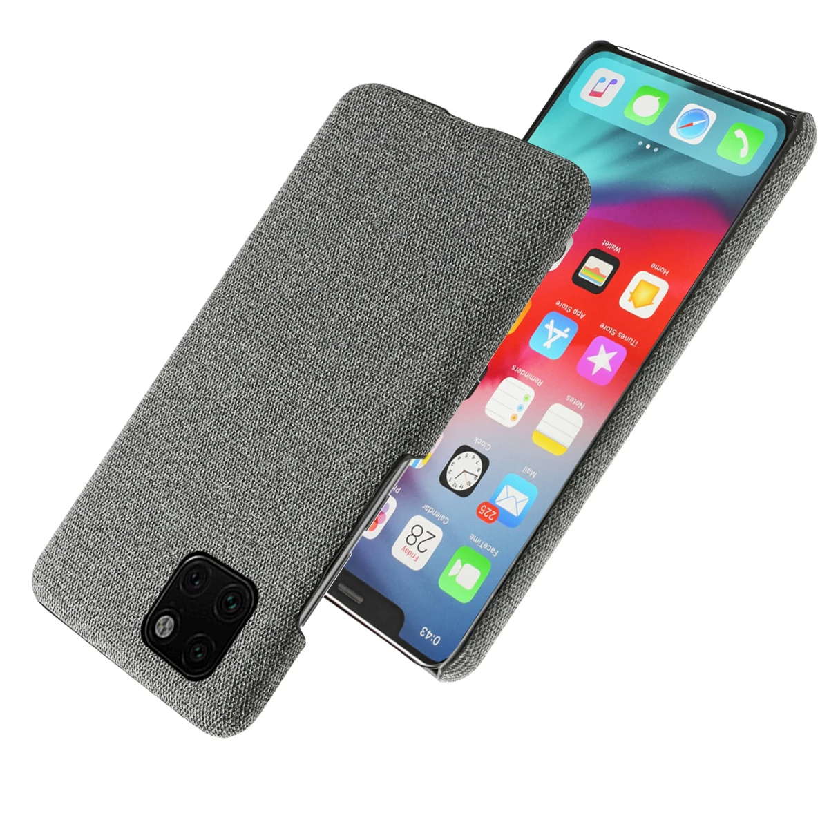 Для iPhone 11 Pro Max чехол Ретро тканевая ткань Тонкий Жесткий ПК для 5 5S SE X XS XR