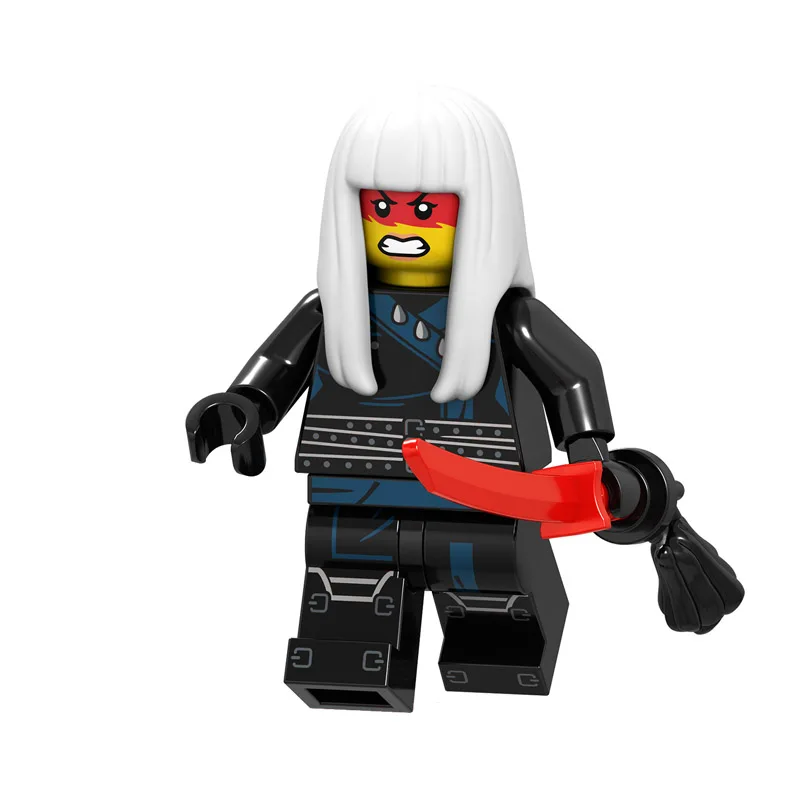 A039 Одиночная NinjagoINGlys герои фигурки Kai, jay, Cole Zane Nya Lloyd змея Монстр оружие действие игрушечный ниндзя фигура Строительные блоки игрушки - Цвет: A039