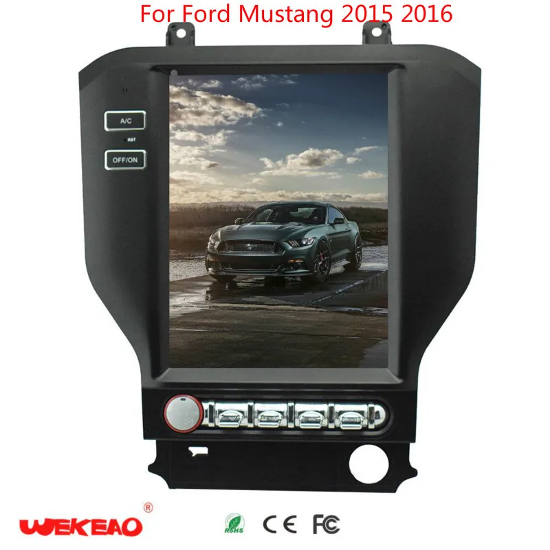 Wekeao Тесла Стиль 10 4 &quotcar audio gps навигационная система для Ford Mustang 2015 2016 Радио Android 6 0