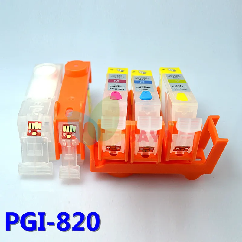 PGI 820 перезаправляемый картридж для hp Canon IP3680 ip4760 IP4680 IP3600 MP540 MP545 MP568 MP620 MP630 MP638 MP980