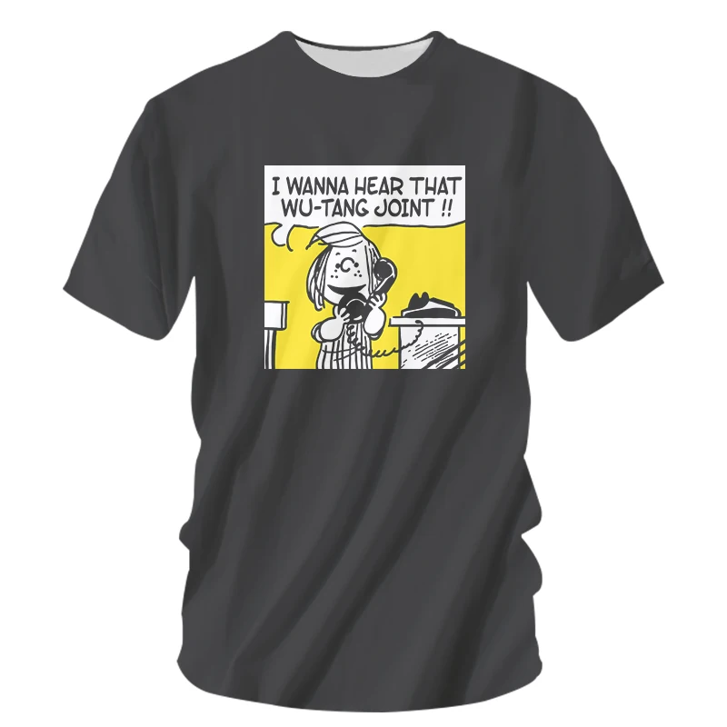 Custom TShirts Wu-tang T Shirt Charlie Brown Jay Dee J Dilla Hip Hop Donuts MF DOOM Cotton O Neck Short Sleeved T-shirt For Men | Мужская