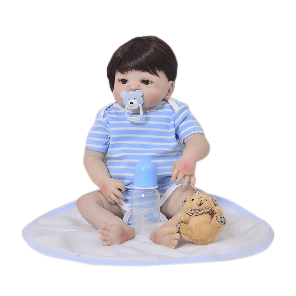 22 дюймов 55 см куклы reborn полный силиконовые кукол младенцев bebe жив lifelike