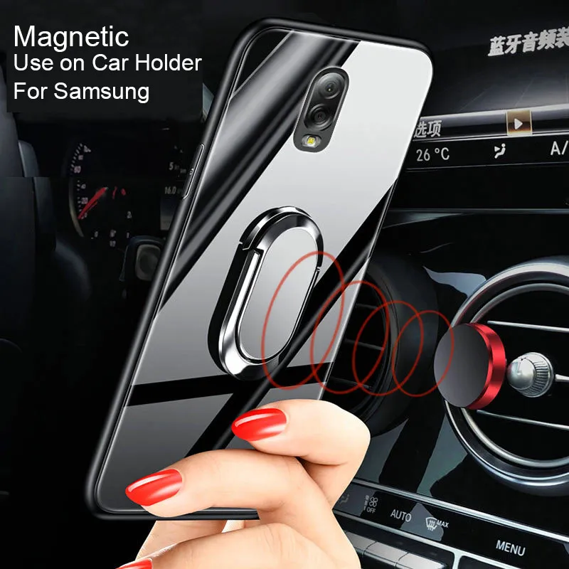Магнитный чехол из закаленного стекла для Samsung Galaxy M30 M20 M10 J8 J7 J6 J4 Plus Core J5 Prime J3 J2 Pro