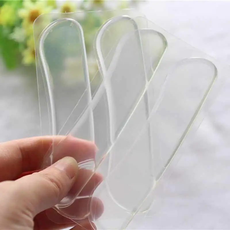 

6 Pairs Silicone Gel Heel Pads Shoes Pad Foot Care Insoles Heel Heel Stick Insoles Pain Relief Invisible Pedicure Tool
