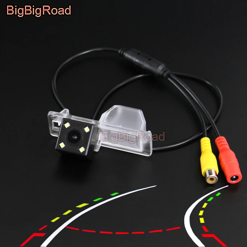 

BigBigRoad For LIFAN X60 520 Car Intelligent Dynamic Trajectory Tracks Rear View Parking CCD Camera Night Vision Waterproof