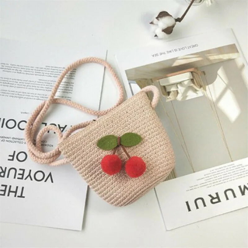 Сумка на плечо для маленьких девочек новая соломенная плетеная пляжная