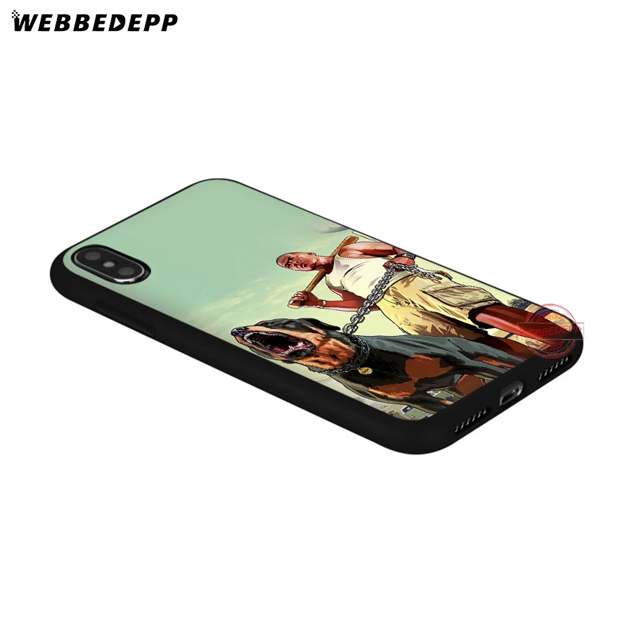WEBBEDEPP Grand Theft Auto GTA V Мягкий силиконовый чехол для iPhone 8 7 6S 6 Plus 11 Pro XS Max XR X 5 | Мобильные