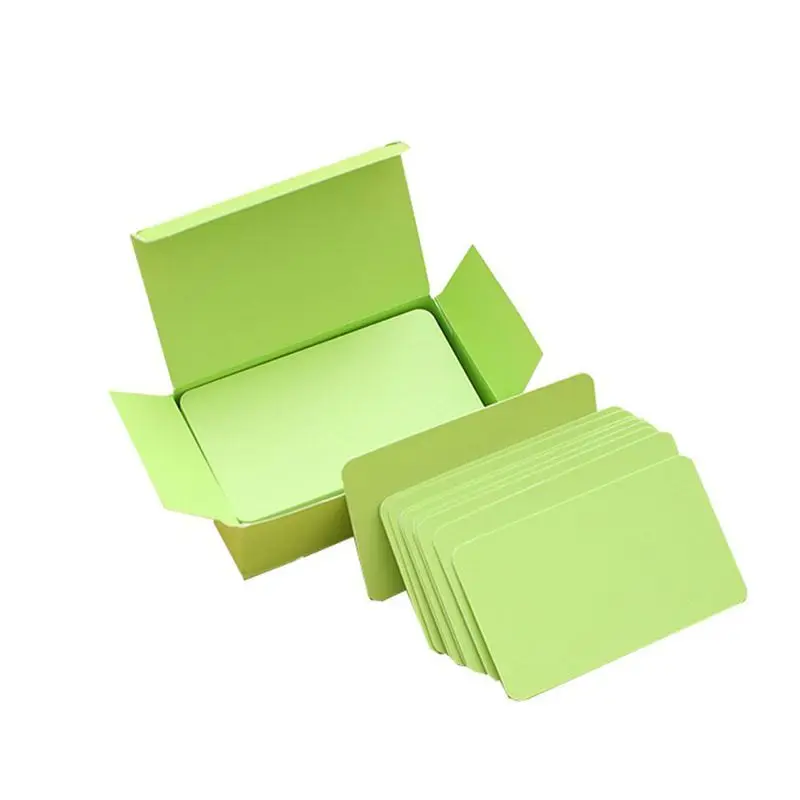 Green 100 карты памяти пустые DIY граффити КАРТЫ слова чистая маленькая блокнот блоки памятные заметки пустые карточки слова - Цвет: Green