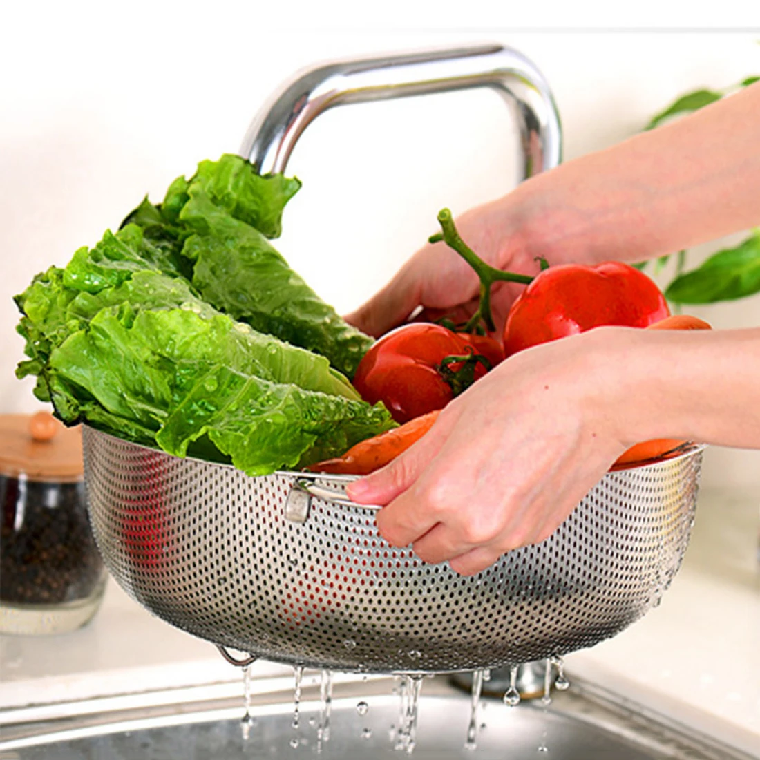 Кухонная разноцветная корзина TSSAAG из нержавеющей стали|sink basket|kitchen sink basketkitchen