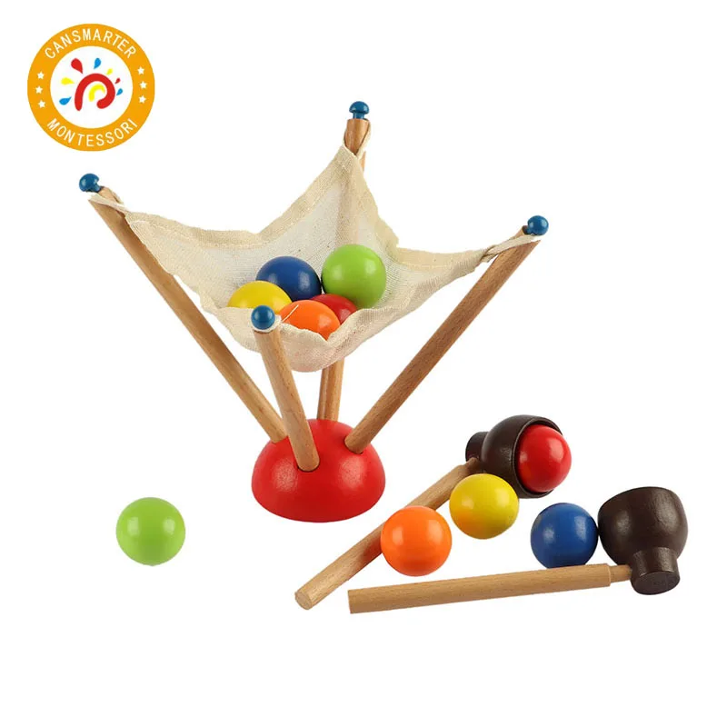 

Montessori Material Baby Toy Distinguish Colors Balance Exercise Ball Toy