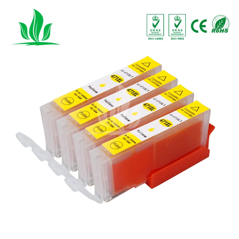 4 шт. 470XL совместимый картридж с чернилами для Canon PIXMA TS5040 MG5740 MG6840 TS6040 принтер |