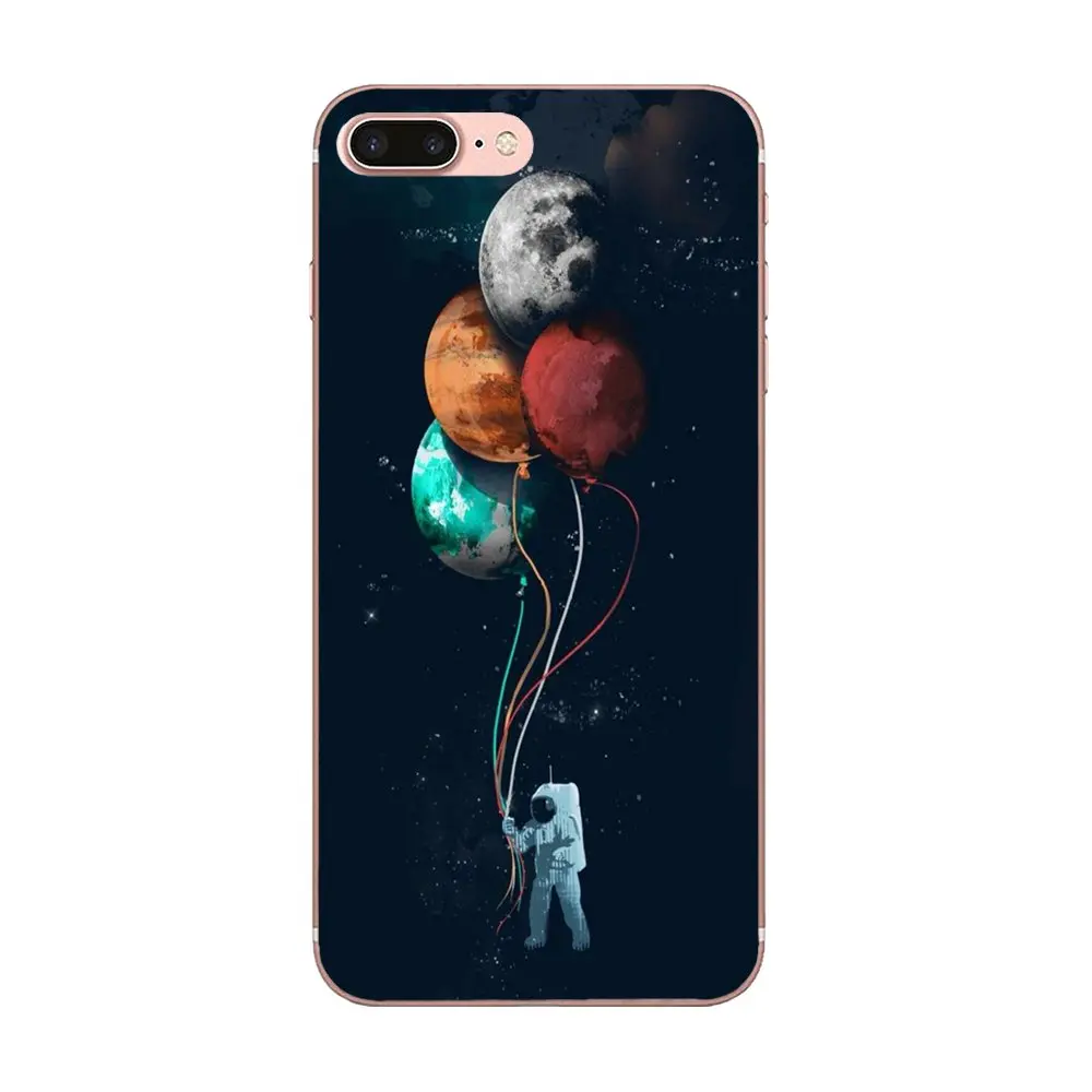 Airship астронавт звезда луна ночь Топ подробные Популярные для Huawei P8 P9 P10 P20 P30 Mate 7 8 9