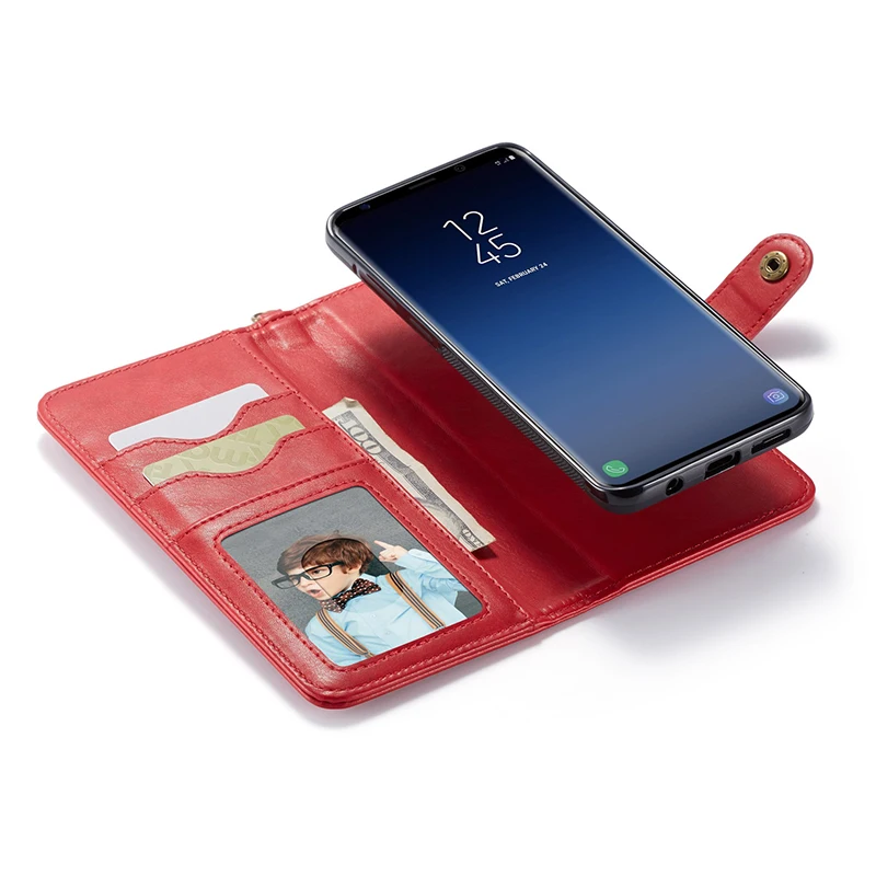 Из парусины в стиле ретро кожаный чехол для телефона для samsung Galaxy S8 S9 Plus Note 8 джинсовые Чехол-книжка бумажник съемный чехол для samsung Note 9 чехлы