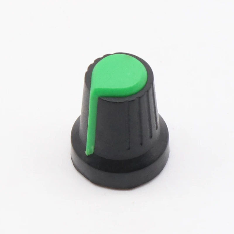 10 шт. 6 мм Пластиковые накатанные ручки потенциометра 15*17 мм|knob cap|knob threadedknob 6mm |