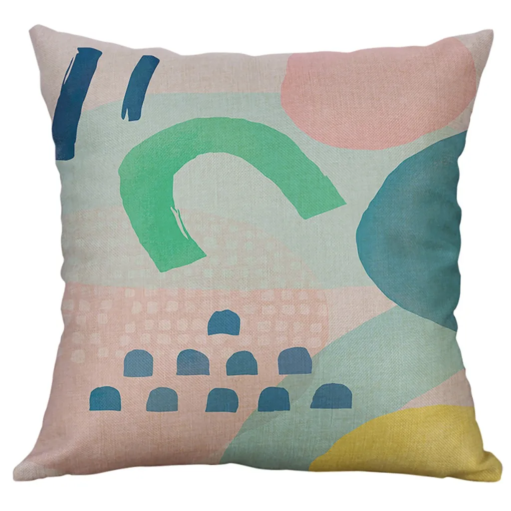 New Printing Pillow Case 40x40cm Square Home Chair Cushion case Office Seat Pillowcase z0612#G30
