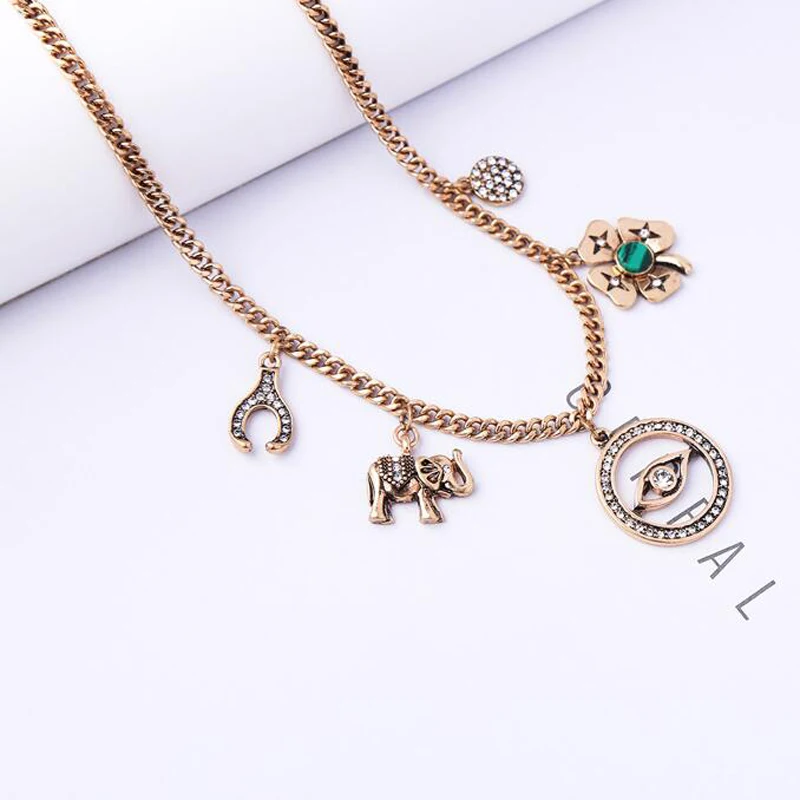 Blue Bird Tears jewelry Retro Devil Eyes short necklace necklace&amp pendant women | Украшения и аксессуары