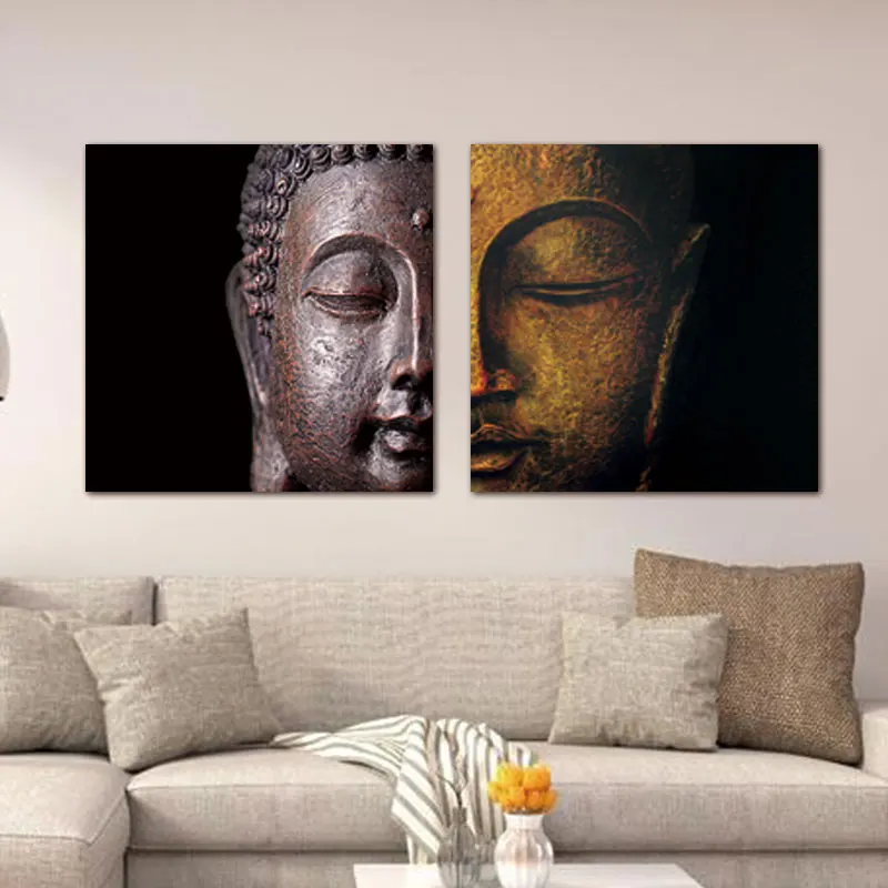 

Canvas painting wall art modern print Oil Painting Buddha Head Decoration Home Decor Canvas Print Poster Canvas Painting