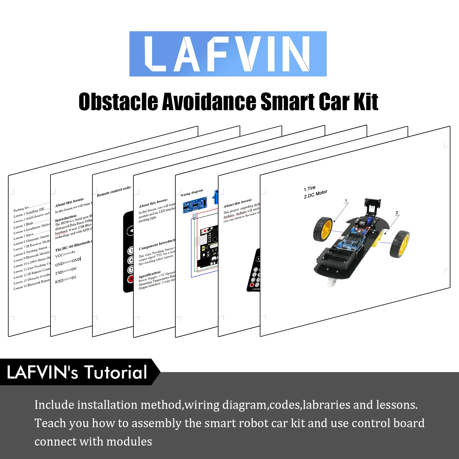 Умный робот автомобиль LAFVIN 2WD комплект шасси с платой R3 Ультразвуковой модуль