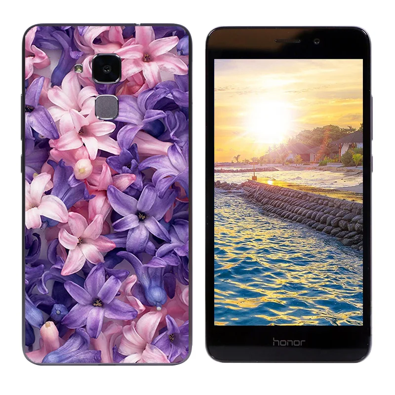 Мягкий силиконовый чехол для Huawei Honor 5C/7 Lite/GT3 5 2 &quotс принтом&quot волны &quotдля C |