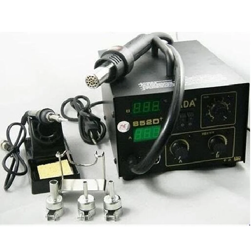 Паяльная станция BGA с термофеном и паяльником 2 в 1 220 В/110 В KADA 852D + SMD Ремонтная