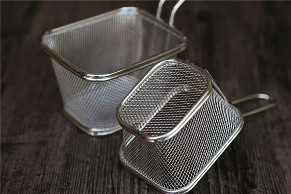 Комплект из 2 предметов Размер жарки шеф-повара корзинный фильтр нержавеющая