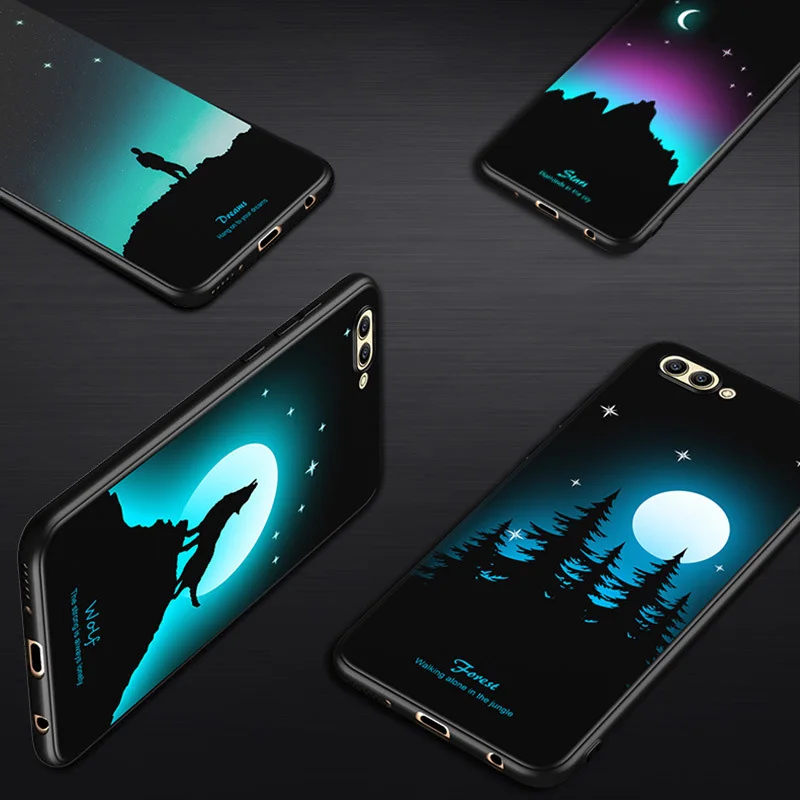 Светящийся чехол для Huawei Honor 9 Lite View 10 окрашенный с картинкой из сериала Teen Wolf
