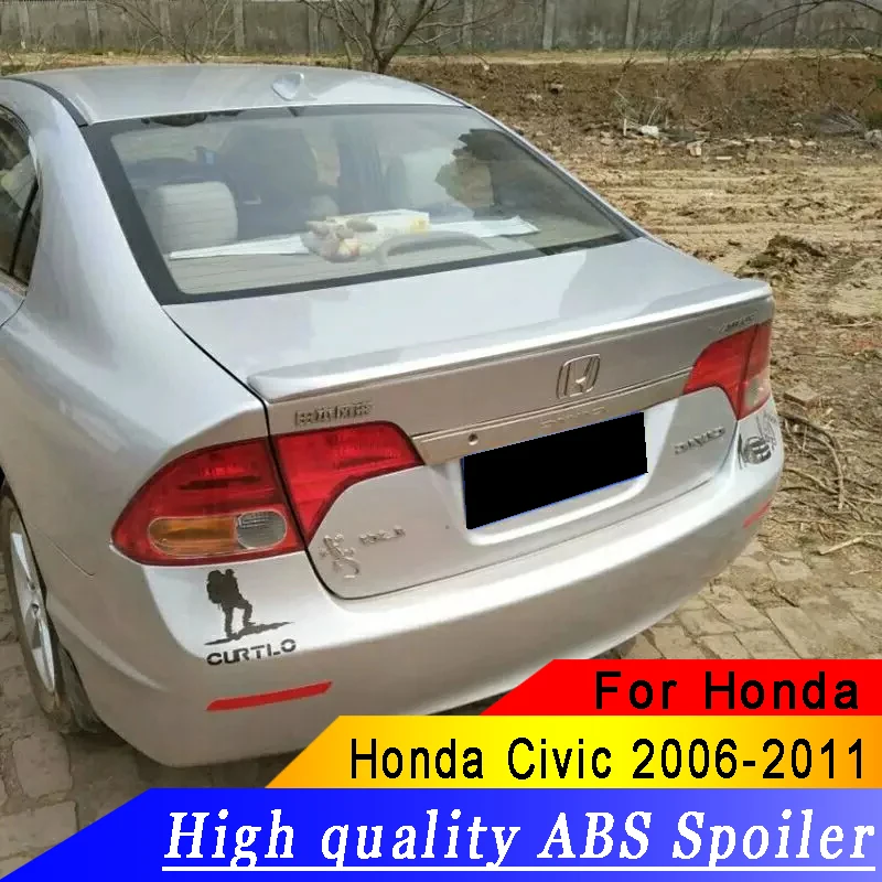 Заднее крыло автомобиля из АБС пластика для HONDA civic спойлер 2006 2011 HD Высокое
