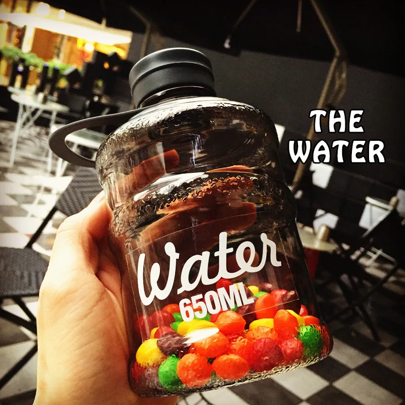 Креативные бутылки с водой для спортзала на открытом воздухе половина галлона